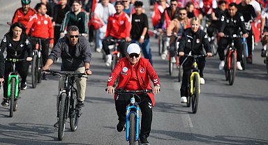 Kayseri 'Cumhuriyetin Gücüyle' pedalladı