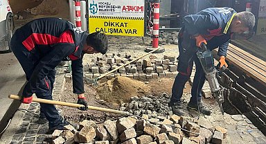 Kocaeli'de yaya yollarına konforlu dokunuş