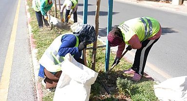 Manisa Soma'nın yolları kadın eliyle şekilleniyor