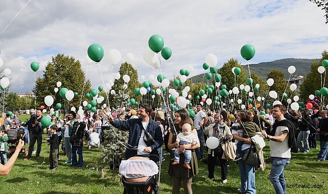 Mutluluk balonları SMA’lı Çağan Ata Taran için uçuruldu