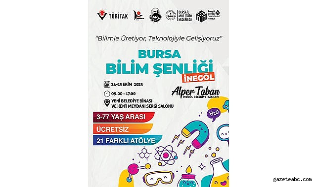Tübitak Bursa Bilim Şenliği İnegöl’de