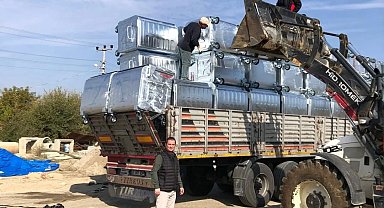 Yenimuhacir'e TBB'den 20 hibe çöp konteyneri