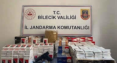 Bilecik Jandarması'ndan kaçak tütün ve silah operasyonu