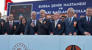 Bursa ulaşımı hızlanıyor... Bursa Şehir Hastanesi ve YHT Garı Bağlantı yollarının temeli atıldı