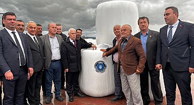 Bursa'da çiftçilere destek sürüyor... Mustafakemalpaşa'da Silaj Paketleme Tesisi açıldı