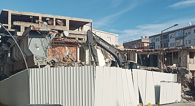 Edirne'de Ali Paşa Çarşısı'nda yıkım çalışmaları başladı