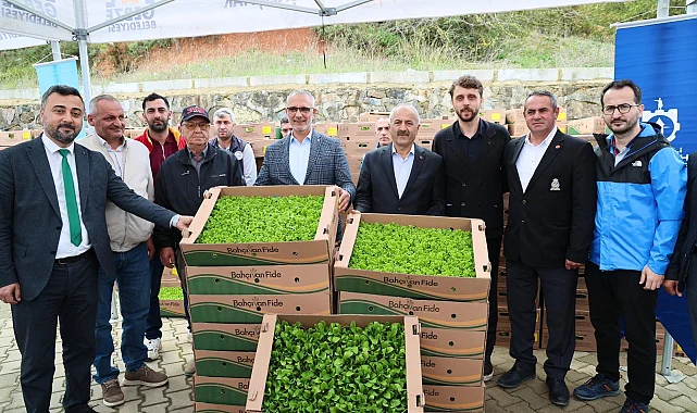 Gebze'de sebze fideler dağıtıldı