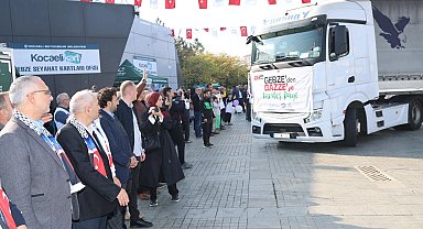Gebze'den Gazze'ye kardeşlik eli... 10 yardım tırı dualarla uğurlandı