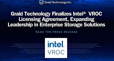Graid Technology, Intel VROC lisans anlaşmasını tamamladı... Graid, kurumsal depolamada liderliği genişletiyor