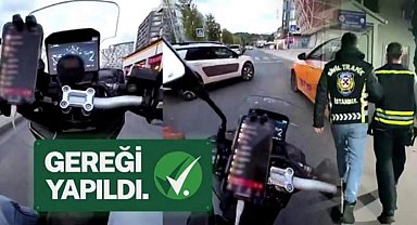 İçişleri yine gereğini yaptı! Kırmızı ışıkta şov yapan motosikletli yakalandı