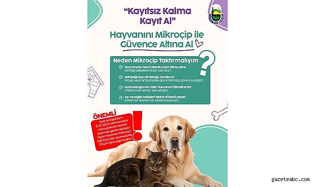 İnegöl Belediyesi’nden Evinde Kedi-Köpek Besleyenlere Mikroçip Uyarısı