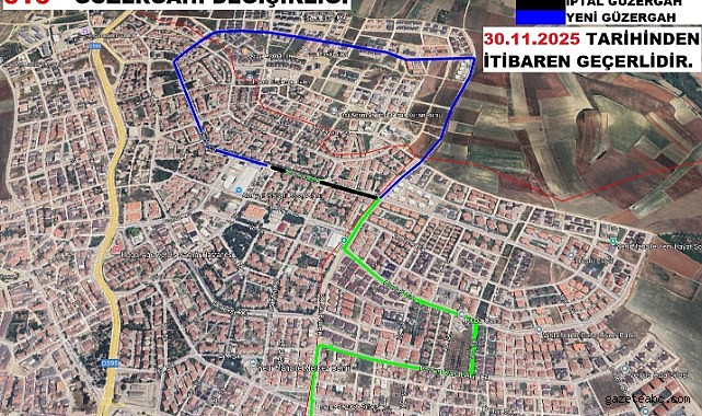 İnegöl’de Halk Otobüsü Hatlarında Düzenleme Yapıldı