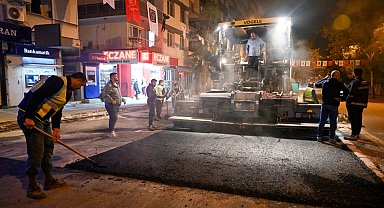 İzmir Bornova'da gece mesaisi