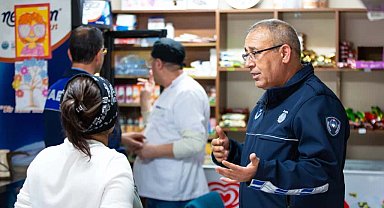 İzmir Narlıdere'de zabıta ekiplerinden kantinlere sıkı denetim