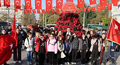 Kocaeli'de 10 Kasım'a özel 1087 Atatürk çiçeği