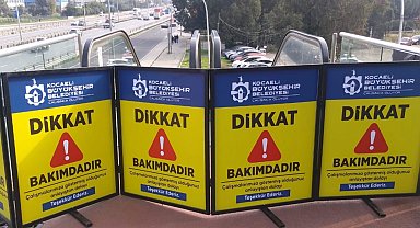 Kocaeli'de yürüyen merdivenlere Kasım ayı bakımı başladı