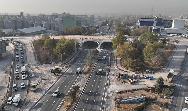 Konya'da Marangozlar Köprülü Kavşağı'nın alt kısmı trafiğe açıldı