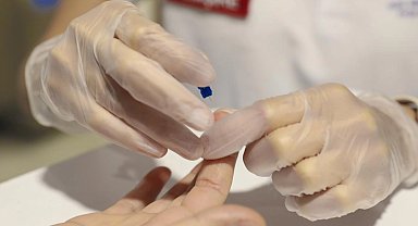 Mersin'de personeli şeker ölçümü yapıldı