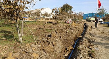 Ordu'da fındıkta verim için damlama sulama dönemi