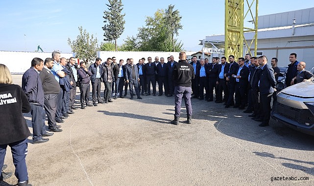 Otobüs şoförlerine yangın söndürme eğitimi