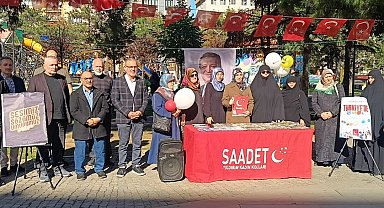 Saadet Partisi Bursa'dan çocukların geleceği için çağrı