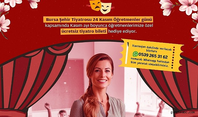 Şehir Tiyatrosu perdelerini öğretmenler için ücretsiz açıyor