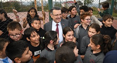 Trabzon Yomra'da öğrencilere oyun sahası müjdesi
