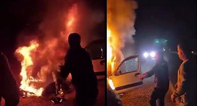 Yanan araçtan aileyi kurtaran cezaevi personeline Bakan Tunç'tan tebrik