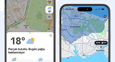 Yandex Maps'e gerçek zamanlı hava durumu tahminleri geldi