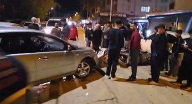 Adıyaman'da kontrolden çıkan araç ortalığı savaş alanına çevirdi!