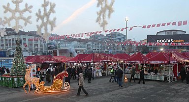 Ankara Keçiören'de kadın emeği yeni yıl pazarına yoğun ilgi