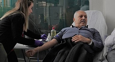 Ankara Keçiören'de Kızılay'a kan bağışı desteği