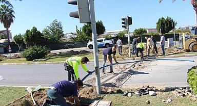 Antalya Manavgat'ta sinyalizasyon yenileme hamlesi