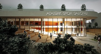Atatürk Spor Salonu hızla yükseliyor