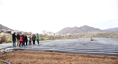 Batman Sason'da çilek üreticilerine ziyaret