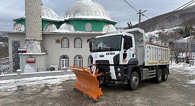 Bursa Nilüfer'de kar mesaisi