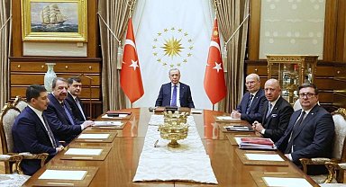 Cumhurbaşkanı Erdoğan, ATO Başkanı Baran ve Ankara heyetini kabul etti