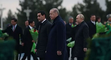 Cumhurbaşkanı Erdoğan Türkmenistan'da!