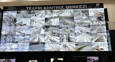 Gaziantep'te karla mücadele yapay zeka destekli yürütülüyor