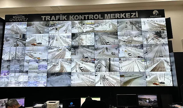 Gaziantep'te karla mücadele yapay zeka destekli yürütülüyor
