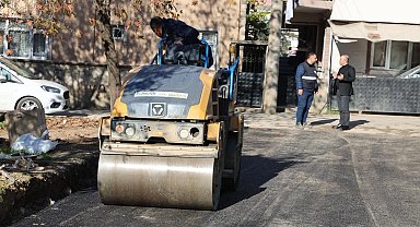 Gebze'de 90 sokakta yol çalışması