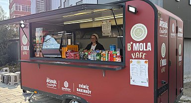 İstanbul Bakırköy'de B'Mola Karavan Kafe hizmete açıldı