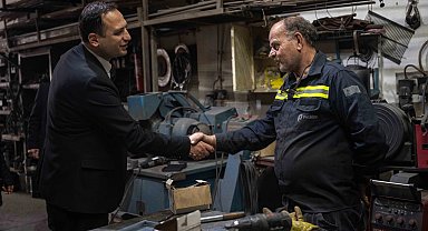 İzmir Bornova'da Başkan Eşki saha mesaisinde