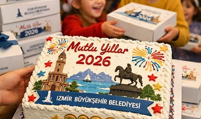 İzmir'de yeni yıl pastaları bu yıl da Büyükşehir'den
