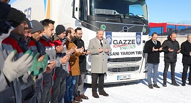 Kayseri Melikgazi'den Gazze'ye yardım tırı