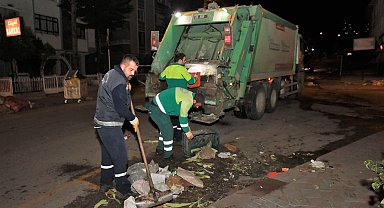 Keçiören'de pazar sonrası hijyen seferberliği