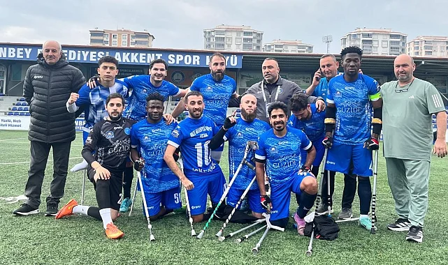 Kocaeli'de Ampute Futbol Takımı lige fırtına gibi başladı