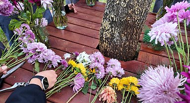 Kocaeli'de renklerin en zarif hali buketlerde buluştu