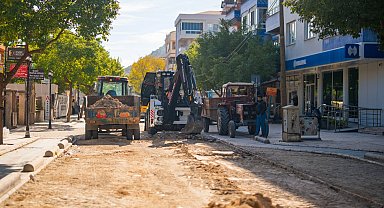 Muğla Milas'ta doğalgaz sonrası yol onarımı