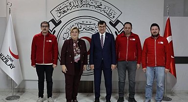 Başkan Kahveci'den Türk Kızılay Kütahya Şubesi'ne ziyaret